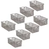 Coupon ⌛ MDesign Wire Basket with Handles 16" x 6" x 6" 🛒 -Storage Basket Store Belk 2256