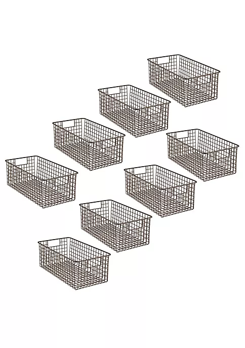 Coupon β MDesign Wire Basket with Handles 16" x 6" x 6" π 4 Coupon β MDesign Wire Basket with Handles 16" x 6" x 6" π - Image 2