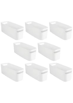 Hot Sale 😉 MDesign Tote Bin with Handles 10" x 6" x 6" 🔔