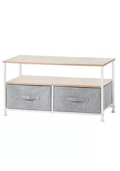 Brand new 👍 MDesign 2-Drawer Coffee Table 👍 -Storage Basket Store Belk 2286