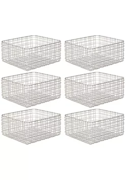 Coupon 🎁 MDesign Wire Storage Bin 12" x 12" x 6" ✔️ -Storage Basket Store Belk 2292