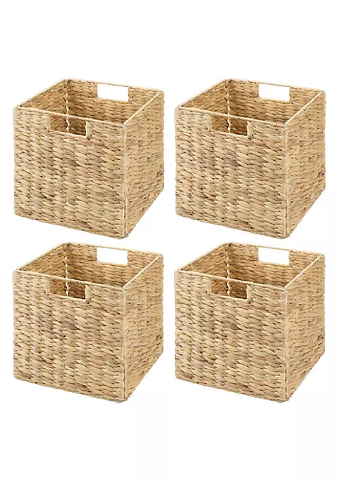 Best Pirce π MDesign Woven Hyacinth Cube Basket 11" x 11" x 11" π₯° 6 Best Pirce π MDesign Woven Hyacinth Cube Basket 11" x 11" x 11" π₯° - Image 4