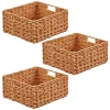 Coupon ✨ MDesign Woven Basket with Handles 13" x 12" x 6" 🔥 -Storage Basket Store Belk 2308