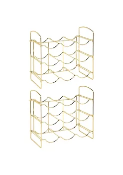 Outlet 𧨠MDesign Metal 9-Bottle Holder π 5 Outlet 𧨠MDesign Metal 9-Bottle Holder π -Storage Basket Store Belk 2314