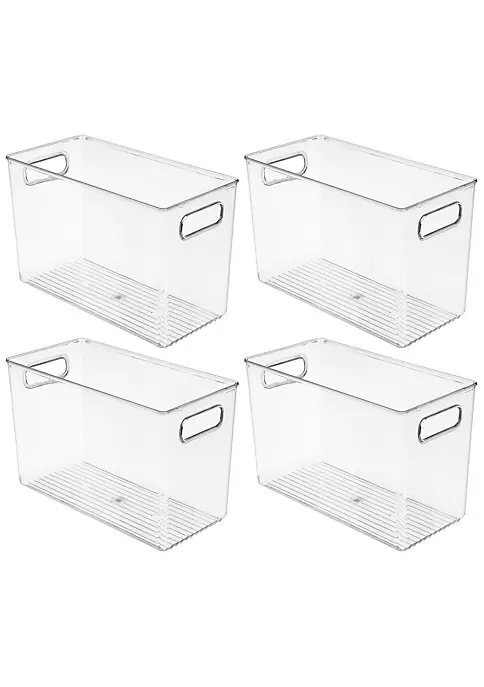 New βοΈ MDesign Deep Bin with Handles 12" x 6" x 8" π€© 3 New βοΈ MDesign Deep Bin with Handles 12" x 6" x 8" π€©