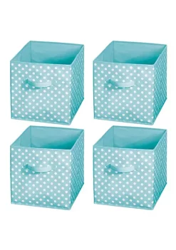 Cheap 😀 MDesign Polka Dot Bin with Handles 13.5" x 12.5" x 13" 🎉