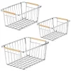 Promo π― MDesign Wire Basket with Wood Handle Set π 2 Promo π― MDesign Wire Basket with Wood Handle Set π -Storage Basket Store Belk 2366