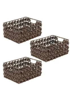 Best Sale π MDesign Seagrass Rose Weave Basket With Handles 12"x 9" x 6" β 7 Best Sale π MDesign Seagrass Rose Weave Basket With Handles 12"x 9" x 6" β -Storage Basket Store Belk 2378