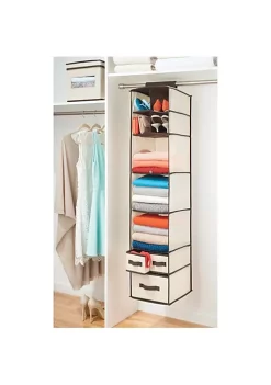 Deals 😉 MDesign 7-Section Hanging Closet Organizer with Drawers 👏 -Storage Basket Store Belk 2415