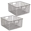 Best reviews of ✔️ MDesign Wire Basket with Handles 12" x 9" x 6" 🔔 -Storage Basket Store Belk 2429