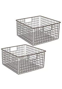 Best reviews of ✔️ MDesign Wire Basket with Handles 12" x 9" x 6" 🔔