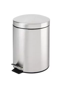 Discount ✔️ MDesign 5-Liter Round Metal Step Trash Can ✔️ -Storage Basket Store Belk 2436