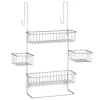 Cheap 🤩 MDesign 4-Shelf Over Door Shower Caddy with Towel Bar 👏 -Storage Basket Store Belk 2447
