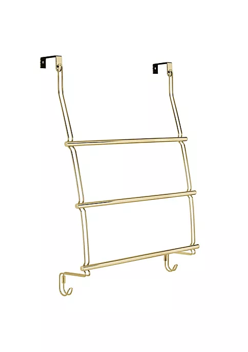 Outlet โ๏ธ MDesign 3-Tier Over Door Towel Bar with 2 Hooks ๐ 5 Outlet โ๏ธ MDesign 3-Tier Over Door Towel Bar with 2 Hooks ๐ - Image 3