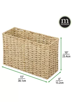 Discount β€οΈ MDesign Woven Seagrass Toilet Paper Storage Basket 15" x 6" x 10" π 8 Discount β€οΈ MDesign Woven Seagrass Toilet Paper Storage Basket 15" x 6" x 10" π -Storage Basket Store Belk 2519