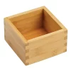 Best deal 🔥 MDesign Bamboo Cube Drawer Organizer 4" x 4" x 2.5" ❤️ -Storage Basket Store Belk 2534