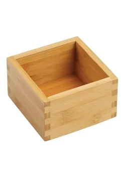 Best deal 🔥 MDesign Bamboo Cube Drawer Organizer 4" x 4" x 2.5" ❤️