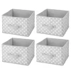 Cheap ✔️ MDesign Polka Dot Bin with Front Handle Set 11" x 11" x 8" 😉 -Storage Basket Store Belk 2542