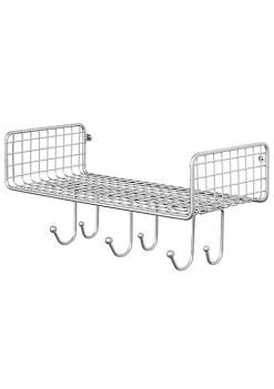Outlet 🌟 MDesign 6-Hook Wall Mount Wire Shelf 🤩