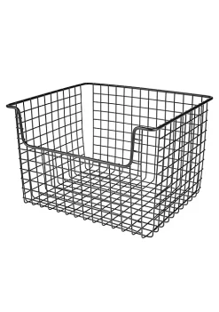 New 🌟 MDesign Wire Open Front Basket 12" x 10" x 8" 🔔