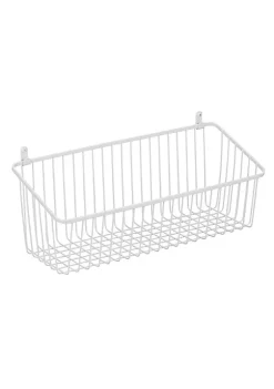 Hot Sale 🌟 MDesign Wall Mount Wire Basket 16" x 6" x 10" 🎉