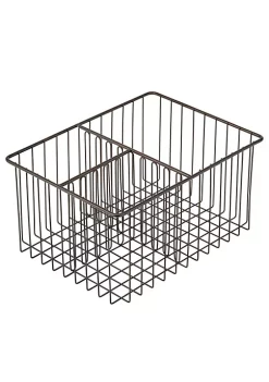 Cheapest 😀 MDesign 3-Compartment Wire Basket 12" x 9" x 6" 🧨