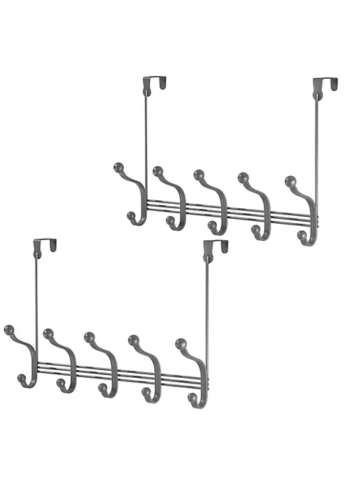 Outlet 🌟 MDesign 10-Hook Over Door Rack 🛒 3 Outlet 🌟 MDesign 10-Hook Over Door Rack 🛒