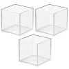 Discount 😍 MDesign Stackable Square Bin Set 4" x 4" x 4" ⌛ -Storage Basket Store Belk 2634