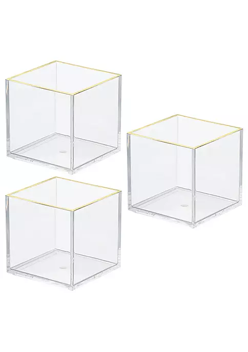 Discount π MDesign Stackable Square Bin Set 4" x 4" x 4" β 4 Discount π MDesign Stackable Square Bin Set 4" x 4" x 4" β - Image 2