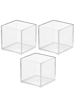 Discount π MDesign Stackable Square Bin Set 4" x 4" x 4" β 8 Discount π MDesign Stackable Square Bin Set 4" x 4" x 4" β -Storage Basket Store Belk 2636