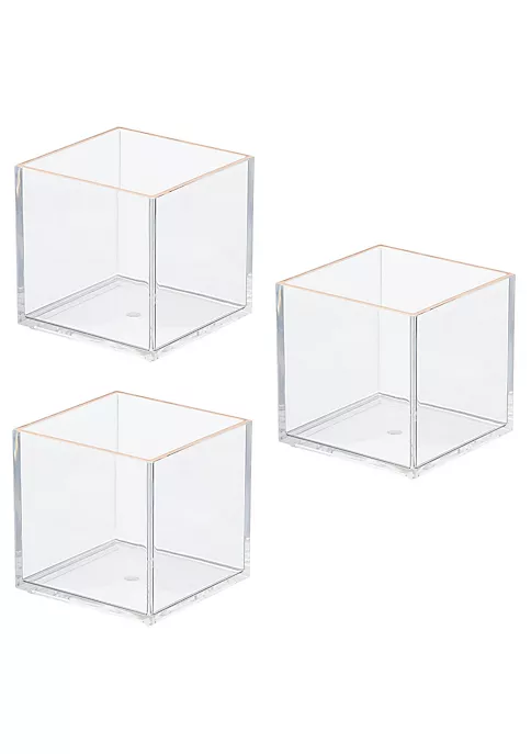 Discount π MDesign Stackable Square Bin Set 4" x 4" x 4" β 6 Discount π MDesign Stackable Square Bin Set 4" x 4" x 4" β - Image 4