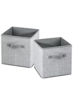 Best Sale ⌛ MDesign Cube Fabric Bin with Handles Set 11" x 11" x 11" ❤️ 9 Best Sale ⌛ MDesign Cube Fabric Bin with Handles Set 11" x 11" x 11" ❤️ -Storage Basket Store Belk 2646