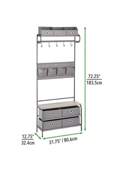 Flash Sale 👍 MDesign Hall Tree with Drawers 🥰 -Storage Basket Store Belk 2671