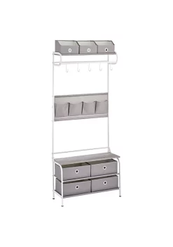 Flash Sale 👍 MDesign Hall Tree with Drawers 🥰 -Storage Basket Store Belk 2673