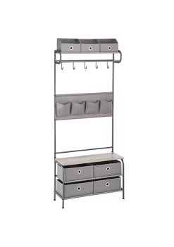 Flash Sale 👍 MDesign Hall Tree with Drawers 🥰 -Storage Basket Store Belk 2674