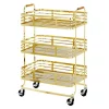 Best Sale 💯 MDesign 3-Tier Flat Wire Cart 🔥 -Storage Basket Store Belk 2681