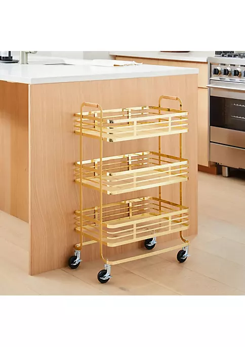 Best Sale π― MDesign 3-Tier Flat Wire Cart π₯ 5 Best Sale π― MDesign 3-Tier Flat Wire Cart π₯ - Image 3