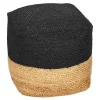 Budget β MDesign Jute Color Block Pouf β 1 Budget β MDesign Jute Color Block Pouf β -Storage Basket Store Belk 2685
