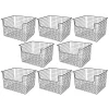 Brand new 👏 MDesign Wire Open Front Basket 12" x 10" x 8" 👍 -Storage Basket Store Belk 2689