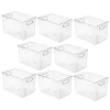 Best Sale 🤩 MDesign Clear Bin with Handles 12" x 8" x 7.75" 😉 -Storage Basket Store Belk 2706