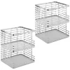 Top 10 🤩 MDesign Stackable Flat Wire Open Front Basket 12" x 11" x 8" 🤩 -Storage Basket Store Belk 2715