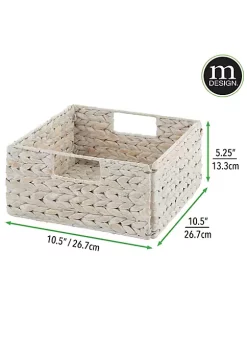 Coupon π MDesign Braided Hyacinth Basket 11" x 11" x 5" π 8 Coupon π MDesign Braided Hyacinth Basket 11" x 11" x 5" π -Storage Basket Store Belk 2729