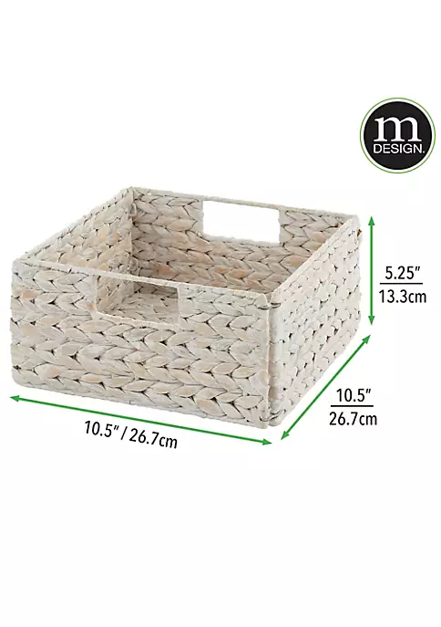 Coupon π MDesign Braided Hyacinth Basket 11" x 11" x 5" π 4 Coupon π MDesign Braided Hyacinth Basket 11" x 11" x 5" π - Image 2