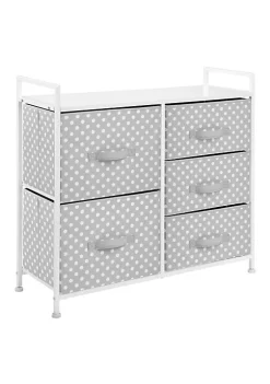 Best Pirce ❤️ MDesign 5-Drawer 👗 Dresser with Fabric Drawers 🧨 -Storage Basket Store Belk 2757