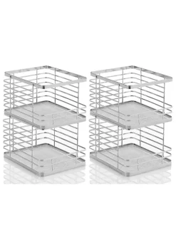Brand new 🥰 MDesign Stackable Open Front Wire Basket 9" x 11" x 9" 👏 -Storage Basket Store Belk 2774