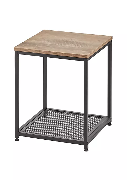 Brand new π MDesign Wood Side Table with Steel Shelf β¨ 2 Brand new π MDesign Wood Side Table with Steel Shelf β¨