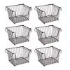 Best Pirce ✔️ MDesign Wire Open Front Basket with Handles 13" x 11" x 9" 🥰 -Storage Basket Store Belk 2811