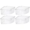 Best Pirce 😀 MDesign 1/4 Wedge Lazy Susan Bin ❤️ -Storage Basket Store Belk 2814