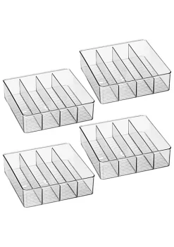 Outlet ✨ MDesign 4-Section Bin 11" x 6" x 4" 😀