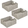 Best reviews of 🔔 MDesign Braided Hyacinth Basket with Handles 13" x 12" x 6" 🎉 -Storage Basket Store Belk 2820